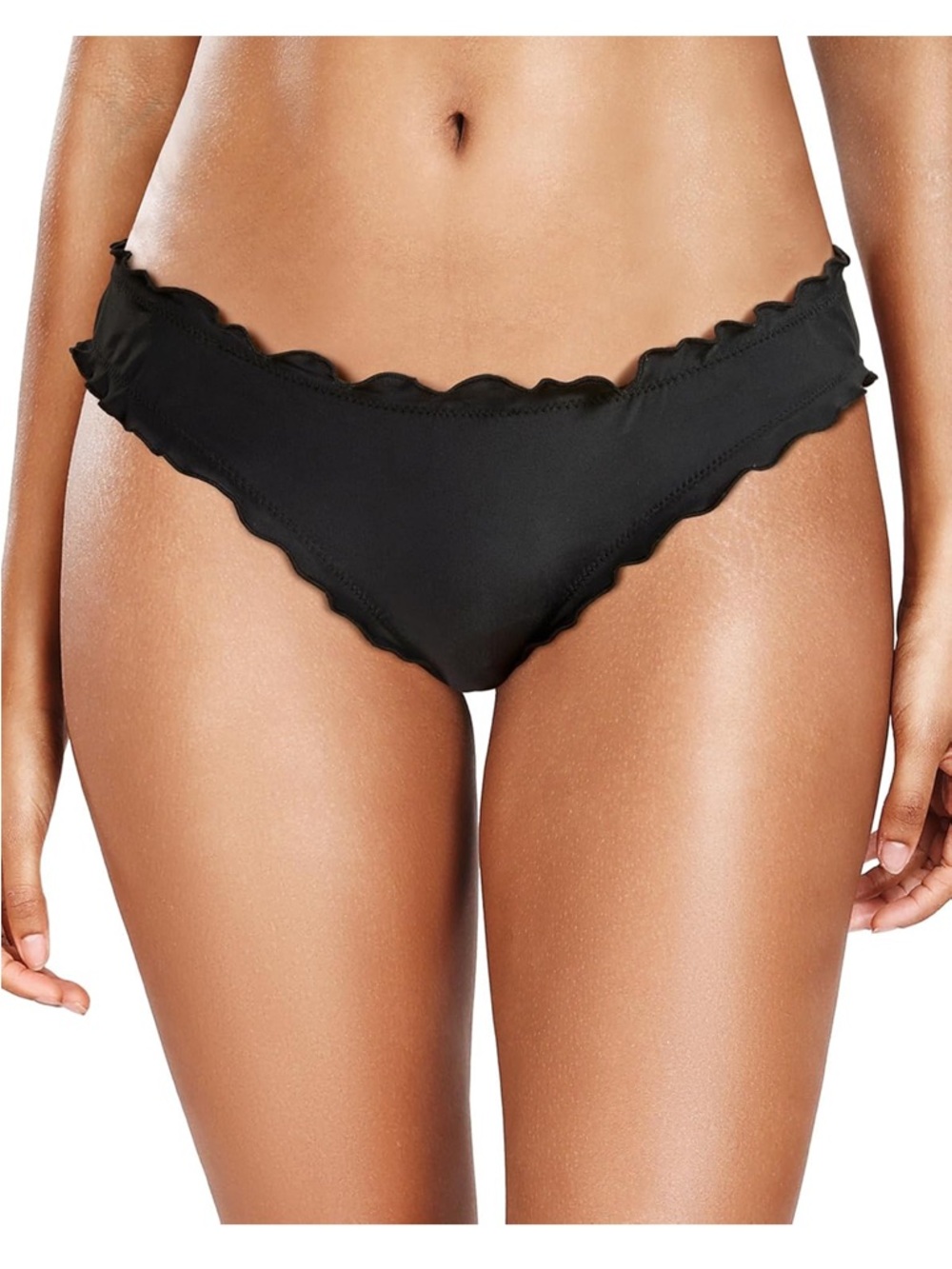 Tempt Me Women Black Bikini Bottom Ruffle Scrunch Butt  S 929-4